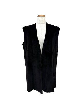 Hermes Vintage Martin Margiela Era Front Open Mink Gilet Vest Dark Brown 38